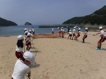地引網のようす