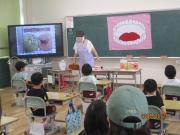 歯科衛生士による歯磨き教室の様子1