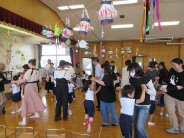 親子で七夕のダンスをしたよ