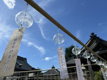夏の風鈴の様子です