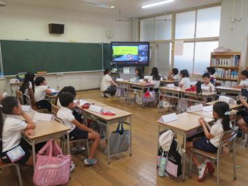 めあての確認をする3年生