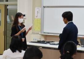 生徒さんのお礼の言葉の様子