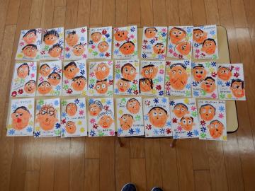 4歳児がつくった敬老の日のハガキ