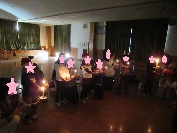 キャンドルサービスをしました