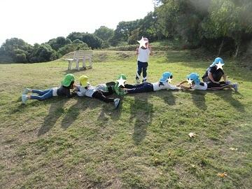 芝生転がりしたよ