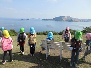 清水公園の上まで登ったよ