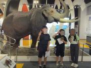 マンモスと記念撮影