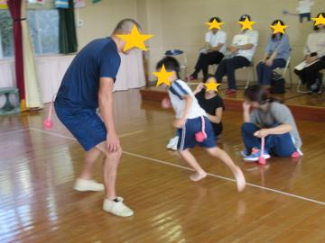 しっぽ取り（子ども1名対大人1名2回目）