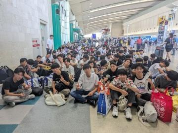 那覇空港での様子1