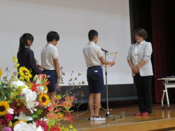 おれいのことばを伝える6年生