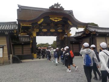 二条城に入城している様子