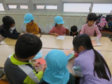 一年生と交流している様子