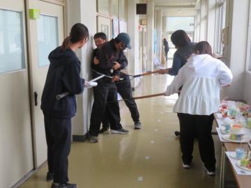 不審者訓練のようす