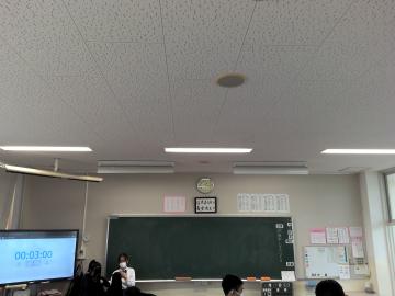 1年6組の教室のようす