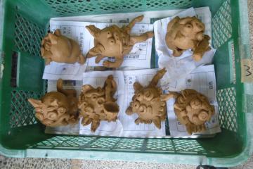 陶芸体験の作品　焼きあがるのが楽しみです。