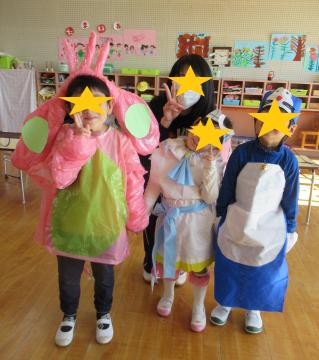 仮装した子ども達