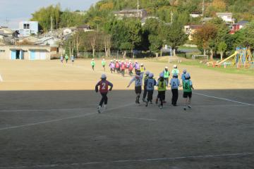 3分間走をしている様子