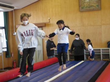 トランポリンをしたよ