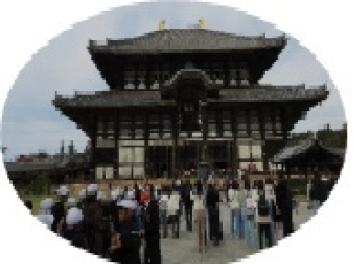 東大寺に到着した写真