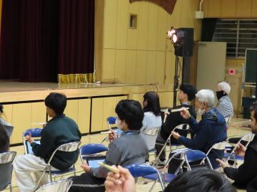 扇子を用いた技術指導