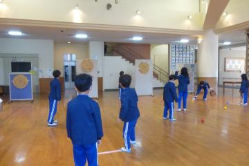 的当て。いろいろな的が用意されていました。