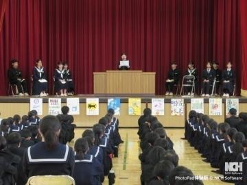 立候補者は緊張しながらも演説を頑張りました