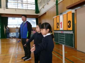 点数をつけている様子