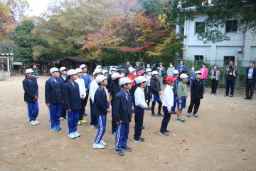 入所式をしている様子