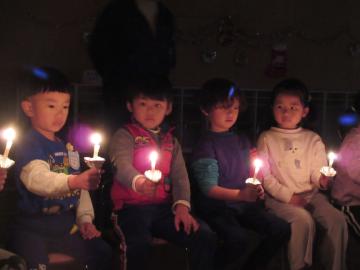 キャンドルサービスをしたよ