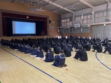 3年生の思春期出前講座のようす