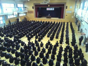 終業式のようす