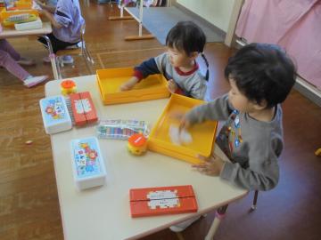 道具箱を掃除する