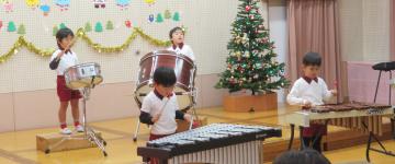 4歳児の初めての音楽会の様子