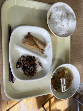 今日の給食のようす
