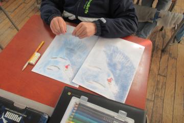 3年生が作製した作品の写真