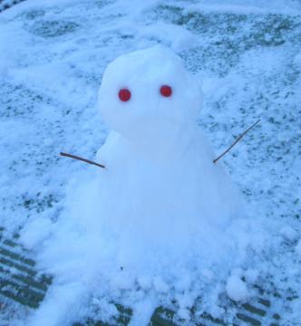 雪だるまの写真