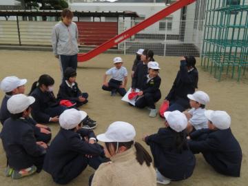 わくわく1班のふり返りのようす