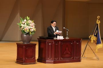 市長挨拶の様子