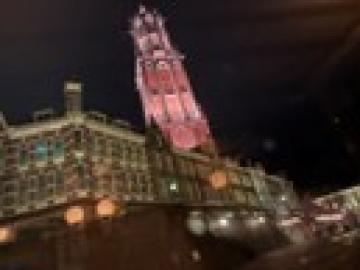 ハウステンボスのライトアップの様子