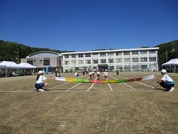 かけっこをしています