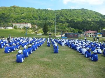 1年生　自然学校　集合写真