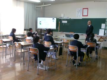 6年生の授業参観の様子