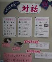 対話についてまとめた掲示物の写真