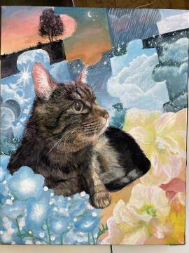 1年生の作品「猫」