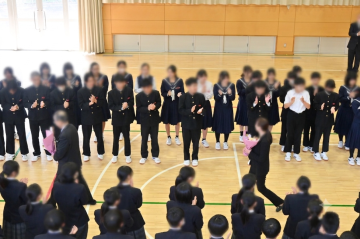全員で見送り