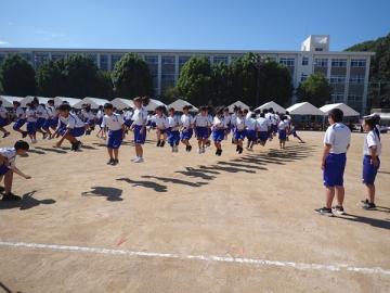 大縄跳びの様子