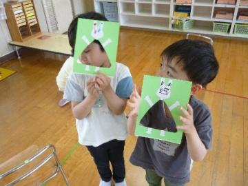 うさぎちゃんの製作後の写真