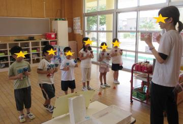 5歳児ぶどう組のミュージックベル取り組みの様子