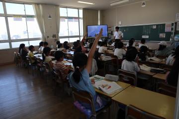 3年1組授業参観の写真