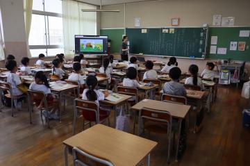 1年2組参観授業の写真